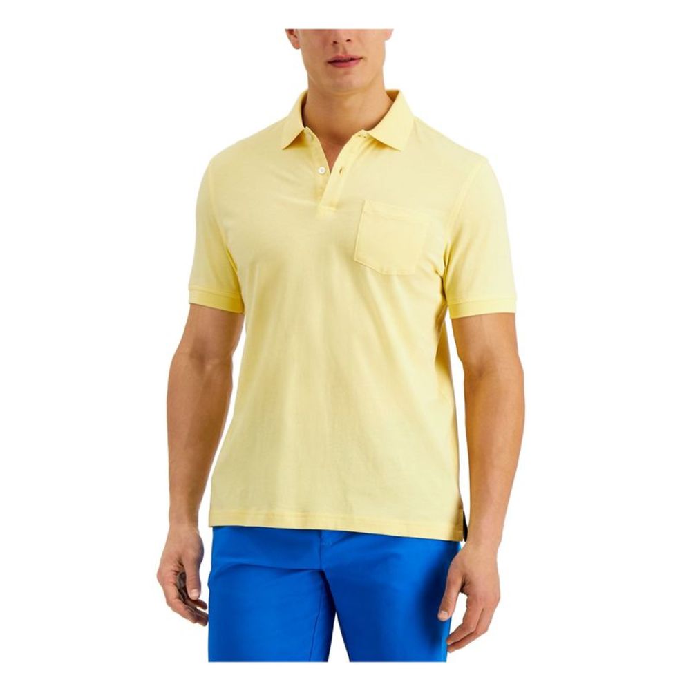 CLUBROOM Mens Yellow Classic Fit Polo XXL